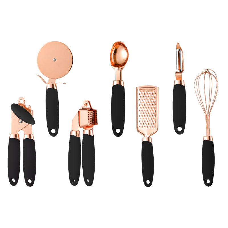 7 Piece Kitchen Copper Plated Set