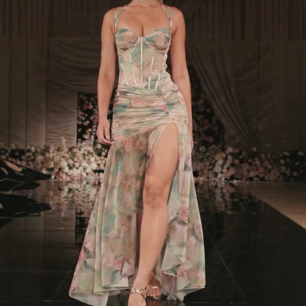 Floral Maxi Dress by auricci