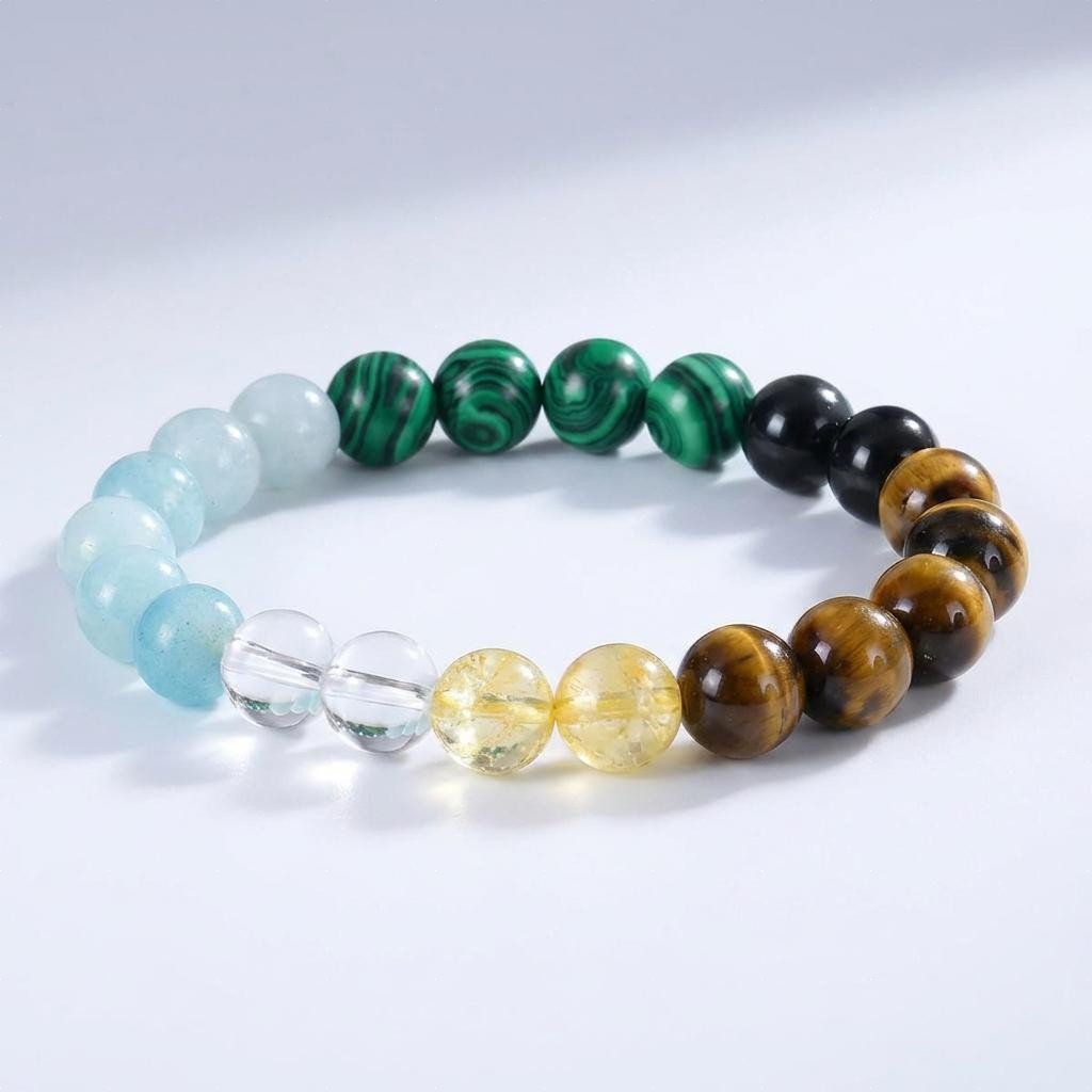 Bohemian Rainbow Stone Bracelet