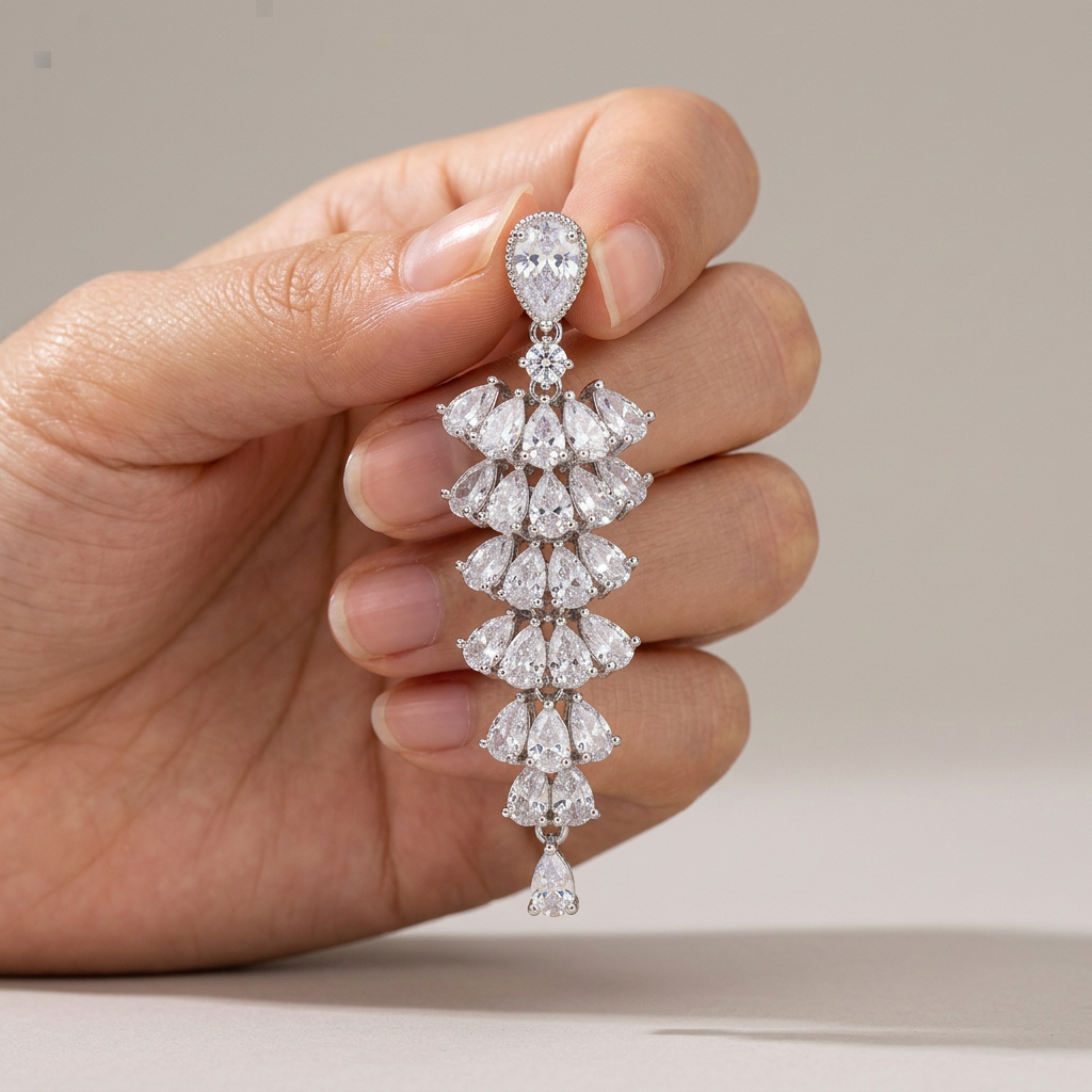 chandelier Zirconia Earings